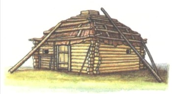 дома из срубов в Древней Руси